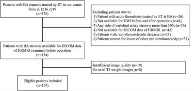 Risk Factors of New Cerebral Infarctions After Endovascular Treatment for Basilar Artery Stenosis Based on High-Resolution Magnetic Resonance Imaging